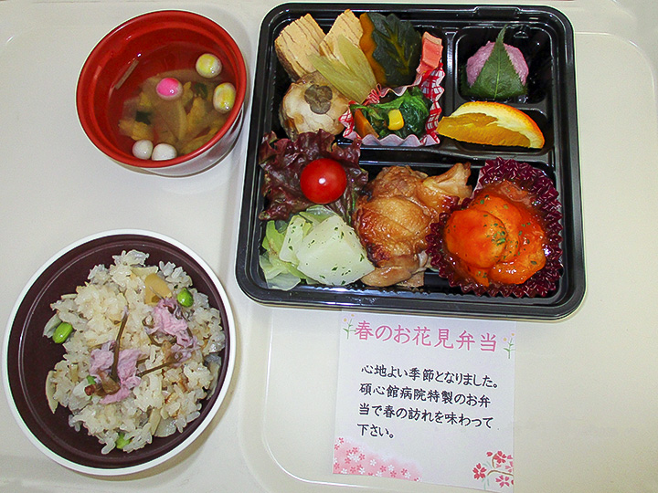 春のお花見弁当