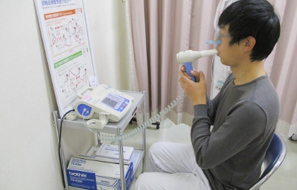 肺機能検査の写真
